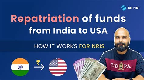 repatriation of funds from india to usa.